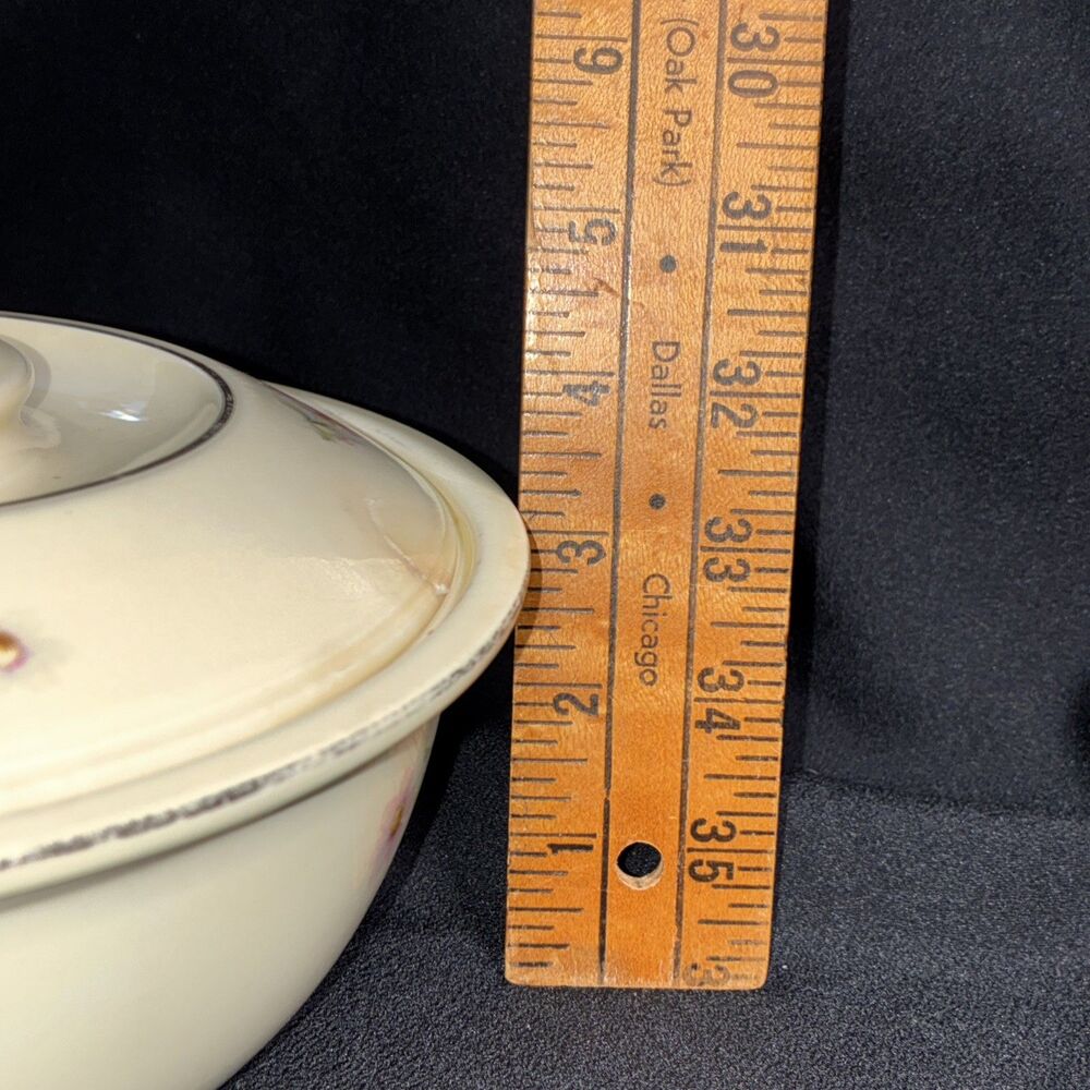 Homer Laughlin Oven Serve Virginia Rose Covered Dish Pie Plate Set Kitchen Kraft - Picture 9 of 16